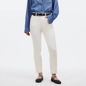 Madewell White The Perfect Vintage Raw Hem Jeans